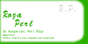 roza perl business card